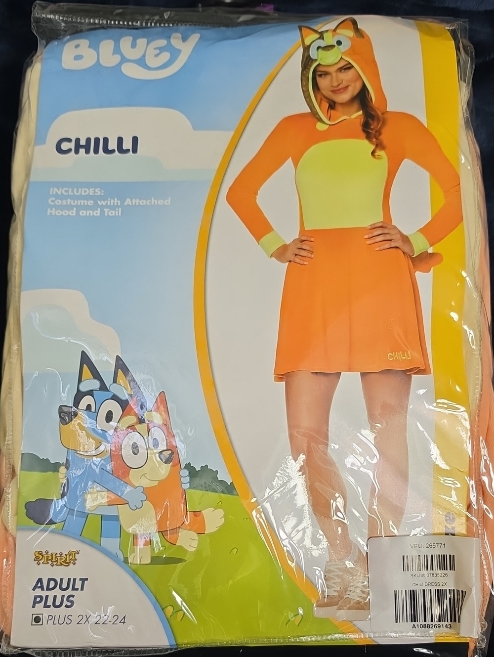Chilli From Bluey - Womens 2x Costume Dress